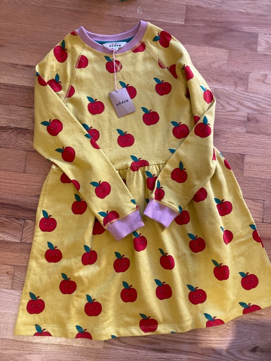 NWT Mini Biden Girl's Apple Dress - Picture 1 of 5